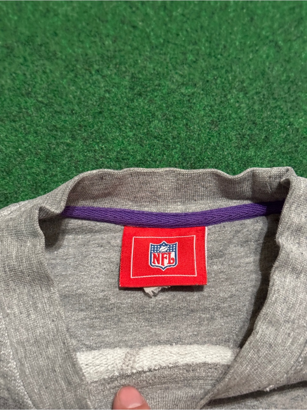 Minnesota Vikings Vintage Sweatshirt Large 24x26 Gray Y2K Crewneck - Picture 3 of 6